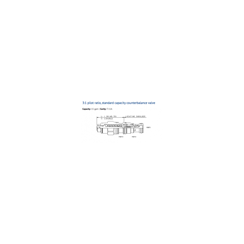 CBCA-LBN Cartridge Sun Hydraulics